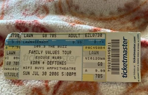Korn And The Deftones 2006 Ticket Master Ticket Stub - Picture 1 of 2