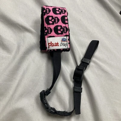 Ремешки Phat для камеры ремешок на запястье широкий мягкий комфорт розовые черепа Y2K регулируемый - Изображение 1 из 4