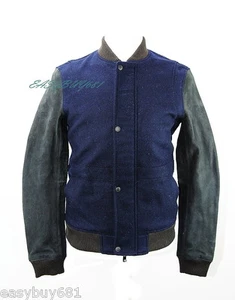 A|X ARMANI EXCHANGE WOOL LEATHER JACKET BRAND NEW 100% AUTHENTIC SZ S - Picture 1 of 8