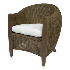 Sessel Korbsessel Rattansessel Chefsessel Relaxsessel Bari Palmskin - Bild 1 von 4