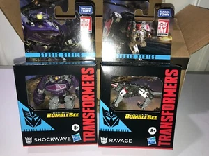 Transformers Studio Series Core Class RAVAGE & SHOCKWAVE 3.5" FIGURES MINTY - Picture 1 of 4
