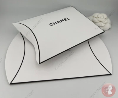 CHANEL 2 Pillow Pack Empty Gift Box Container for Jewelry/Makeup 5” AUTHENTIC