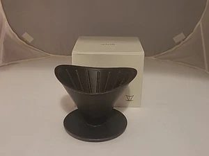 Goteador Kinto Oct 4 tazas porcelana negro hecho en JAPÓN gotero octogonal - Imagen 1 de 9