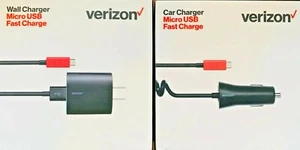 Original Verizon Micro USB Wall Charger OR Car Charger Samsung Galaxy FREE SHIP@ - Picture 1 of 15