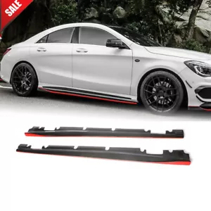 Alerón de faldón lateral de fibra de carbono para Mercedes W176 C117 CLA250 CLA45 A45 13UP - Imagen 1 de 12