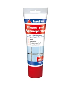 Baufan Fliesen- Und Fugenreparatur Weiß 350G I Wasserfeste Spachtelmasse Mit Opt - Bild 1 von 12