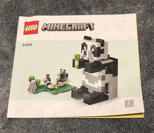 LEGO MINECRAFT: The Panda Haven 21245 Instruction Manual Book ONLY 2023 Partlist - Picture 1 of 3