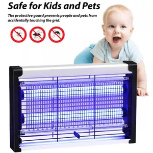 Bug Zapper Electric Insect Fly Killer Mosquito Pest Trap UV LED Indoor Lamp UK - Picture 1 of 12