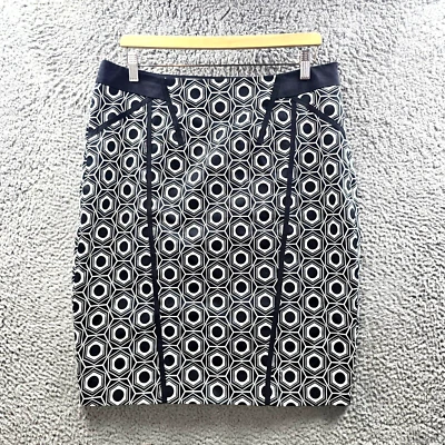 Queenspark Womens Pencil Skirt Size 14 Black White Knee Length - Image 1 of 4