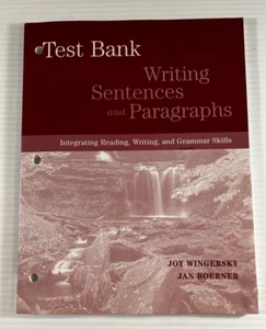 Test Bank Writing Sentences and Paragraphs Wingersky and Boerner 20040155085425 - Imagen 1 de 4