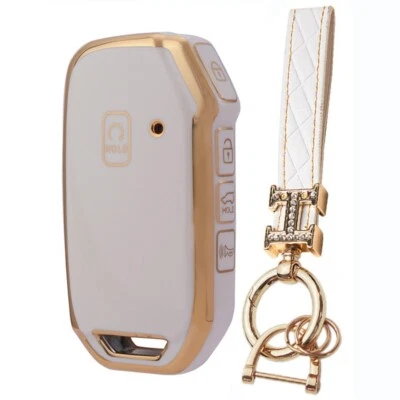 Fit KIA Seltos K5 Telluride Sorento Forte 5 Button Remote Key Fob TPU Case Cover - Image 1 of 4