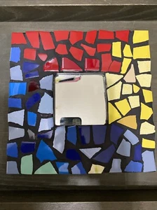 Cut Glass MALMA Southwest Decor Square Vintage IKEA Accent Mirror 10”x 10” - Picture 1 of 13
