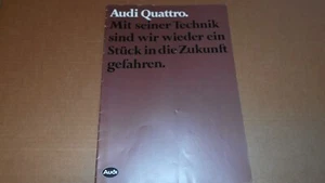 Prospekt Audi Ur Quattro von 1/83 - Bild 1 von 3