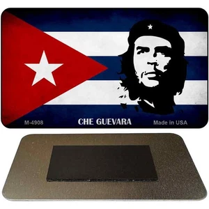 Che Guevara Bandera Novedad Metal Imán M-4908 3.5" x 2" Imán (M) - Imagen 1 de 1
