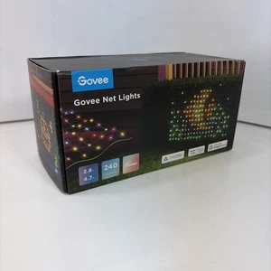 Govee Outdoor Net Lights, 2.8*4.7ft with RGBIC and DIY Functions, 240 LEDs Smart - Picture 1 of 7