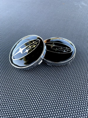 Set Of 4 Subaru Black Wheel Center Cap, 28821SA030 Foto 1 de 4