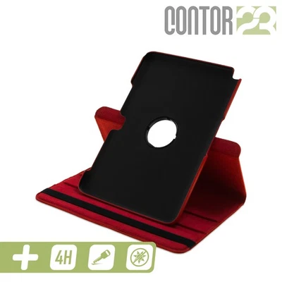 360° Schutzhülle, Tasche, matte Folie in ROT 10.1" Samsung Galaxy Note (2012) - Bild 1 von 4