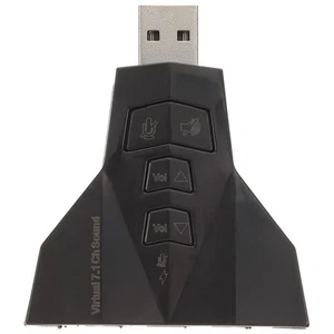 Carte son externe stéréo adaptateur audio externe 7.1 canaux USB 3D pour - Photo 1/11