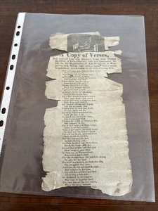 Rare 1833 Verse Van Diemans Lnd (Tasmania) By Transported Prisoner Thos Rushford - Picture 1 of 12