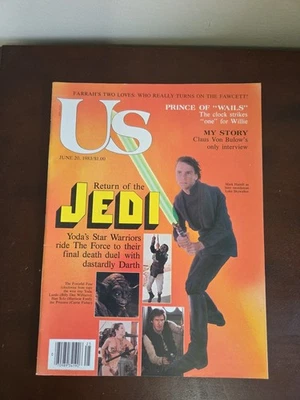 Vintage "Us" Magazine June 1983 Star Wars Return Of The Jedi Mark Hamill Cover  - Image 1 of 4