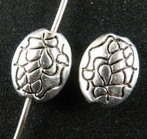 160pcs Tibetan Silver Oval Jewelry Spacers 10x8x4.5mm ZN46143 - Picture 1 of 1