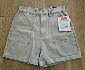 NWT Route 66 Original Clothing Co Women's Junior Tan/Khaki Cargo Shorts Size 12 - Picture 1 of 7
