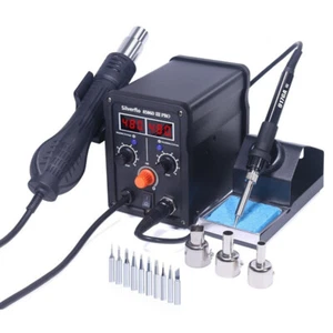 Digital 780W 2in1 Soldering Iron Station Hot Air Rework Welding Tool Kit UK - Picture 1 of 7