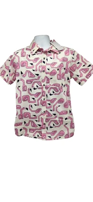 Sovereign Code Los Angeles Dojo Flamingo Pattern Size Small New W/Tags Shirt - Image 1 of 4