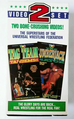 UWF Wrestling VHS Videotape 2-Pack (1992) Tag Team & Lumberjack - Paul Orndorff  - Image 1 of 2