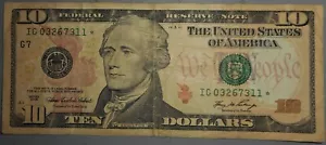 2006 $10 FRN, Replacement *STAR* Note, Wicked Rare 128,000 Run 2, FREE SHIP - Picture 1 of 2