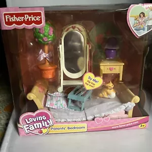 Fisher Price Loving Family Dollhouse PARENTS' BEDROOM 2003 NEW NRFB NIB - Picture 1 of 6