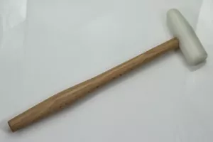 Nylon Keilhammer flaches & abgerundetes Werkzeug Schmuck Handwerk Kappen Hammerumformen - Bild 1 von 2