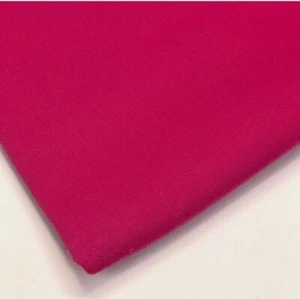Tessuto Cerise tinta unita 100% cotone larghezza 60 pollici materiale metro tinta unita - Foto 1 di 3
