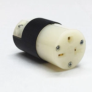 NEW HUBBELL HBL5469C - 250V 20A NEMA 6-20R - FEMALE PLUG 2 POLE 3-WIRE - Picture 1 of 2