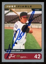 Wisconsin Timber Rattlers SHIN SOO CHOO Signed Card autograph AUTO MARINERS RC