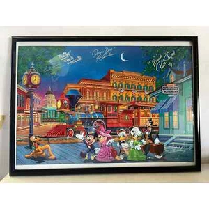 Litografia edizione limitata firmata dall'artista M. Hernandez e 4 voci Disney - Foto 1 di 11