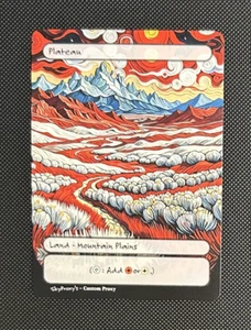 MTG - Plateau - Van Gogh Style - Card For EDH and Playtest - Imagen 1 de 1