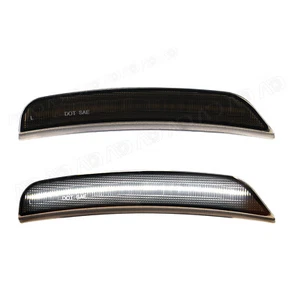 2PC For 2021-2024 Dodge Durango Smoked WHITE LED Front Bumper Side Marker Lights - Picture 1 of 16
