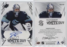 2022-23 SPx White Out Auto Philipp Grubauer #WO-PG Auto