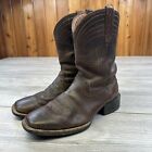 Ariat 100109603 Cowboy Boots Mens 9EE Brown Leather Square Toe Sport