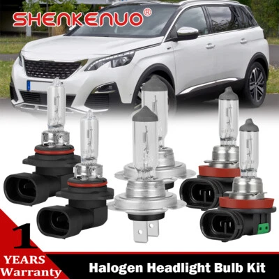 Kit bombillas halógenas de luz baja para Peugeot 5008 2019 3400K Foto 1 de 4