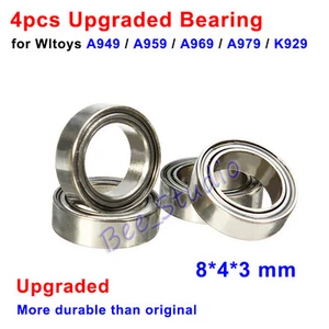 Wltoys A949 A959 A969 A979 K929 Rc Car Spare Parts 4*8*3mm Ball Bearing Sets - Picture 1 of 4