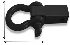 The Big One! MEGA SHACKLE BRACKET w/ 8-1/2 TON 1" MEGA D-Shackle - Foto 1 di 5