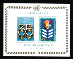 OPC 1980 United Nations 35th Anniversary Souvenir Sheet Sc#324 MNH - Picture 1 of 1