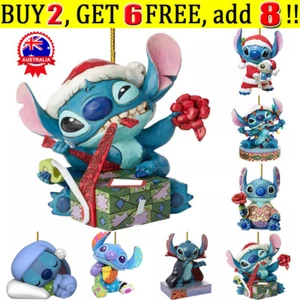 Christmas Tree Decoration Stitch Acrylic Pendant Xmas Tree Hanging Ornaments OD - Picture 1 of 22