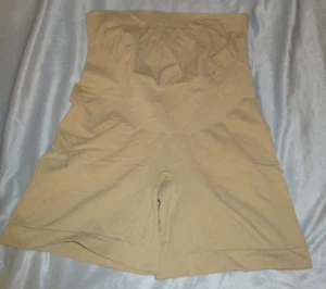 Belevation Maternity Short Mid-Thigh Body Shaper Belly Support Beige Size Large - Picture 1 of 4