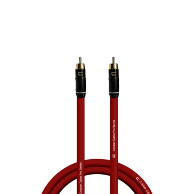 RCA Male Unbalanced Audio Phono Cable Custom Length, Color Connector Cord - Image 1 of 4