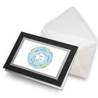 Grußkarte (schwarz) - Antarktiskarte Südpol Eiskappe Geburtstagsgeschenk #10936