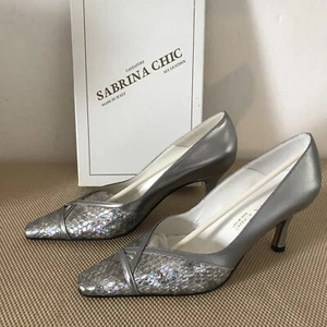 Sabrina Chic, Woman Shoes, Silver DK, Leather, RRP £130, Size UK 3, EU 36 - Picture 1 of 11