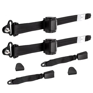 2X 3 Point Retractable Seat Belts for Jeep CJ YJ Wrangler 1982 1983 1984-1995 - Picture 1 of 12